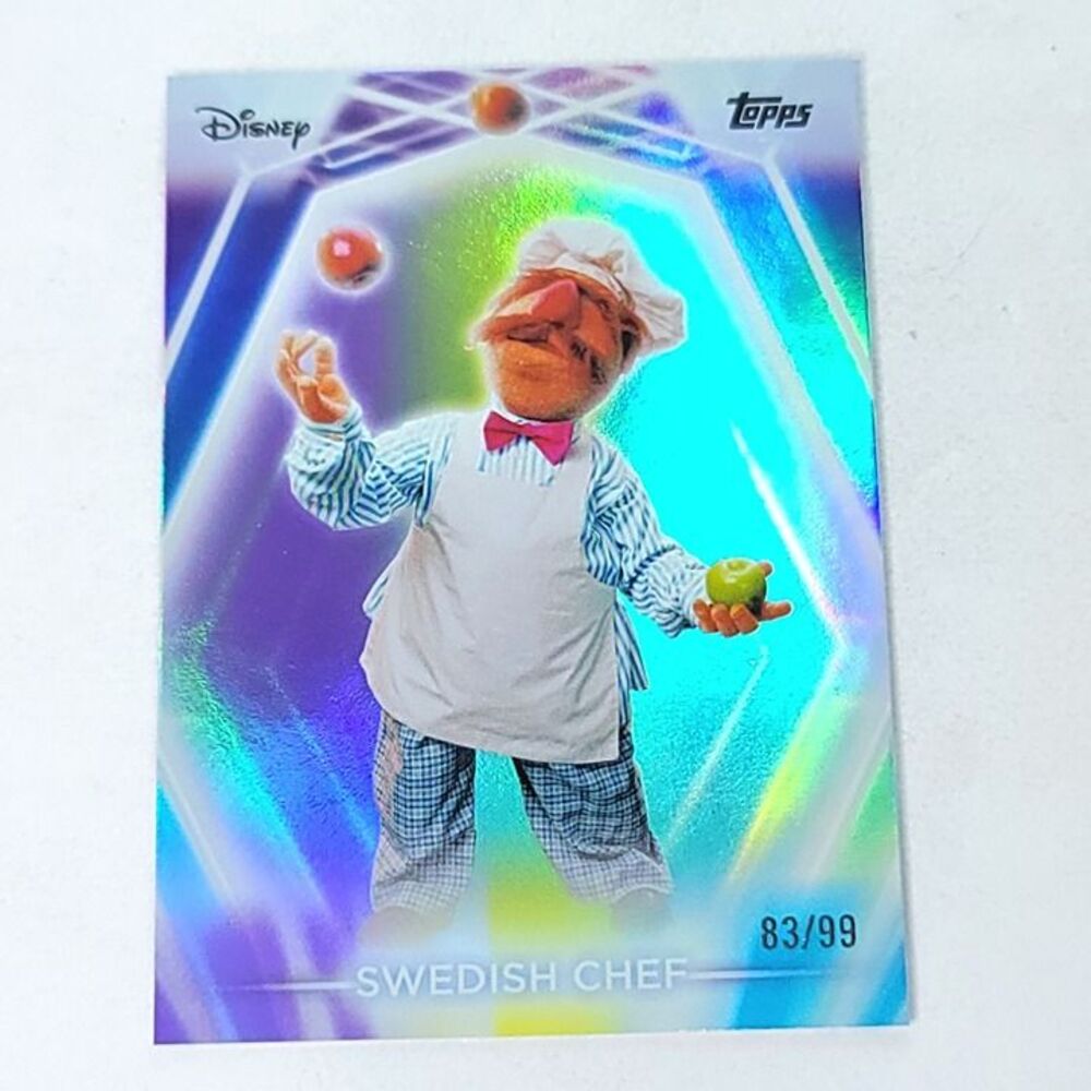 Swedish Chef Topps 2026 Disney Neon Holo Parallel Refractor Limited 83/99
